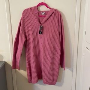 PLUS Hooded Sweater Teddy Romper a/ bear ears